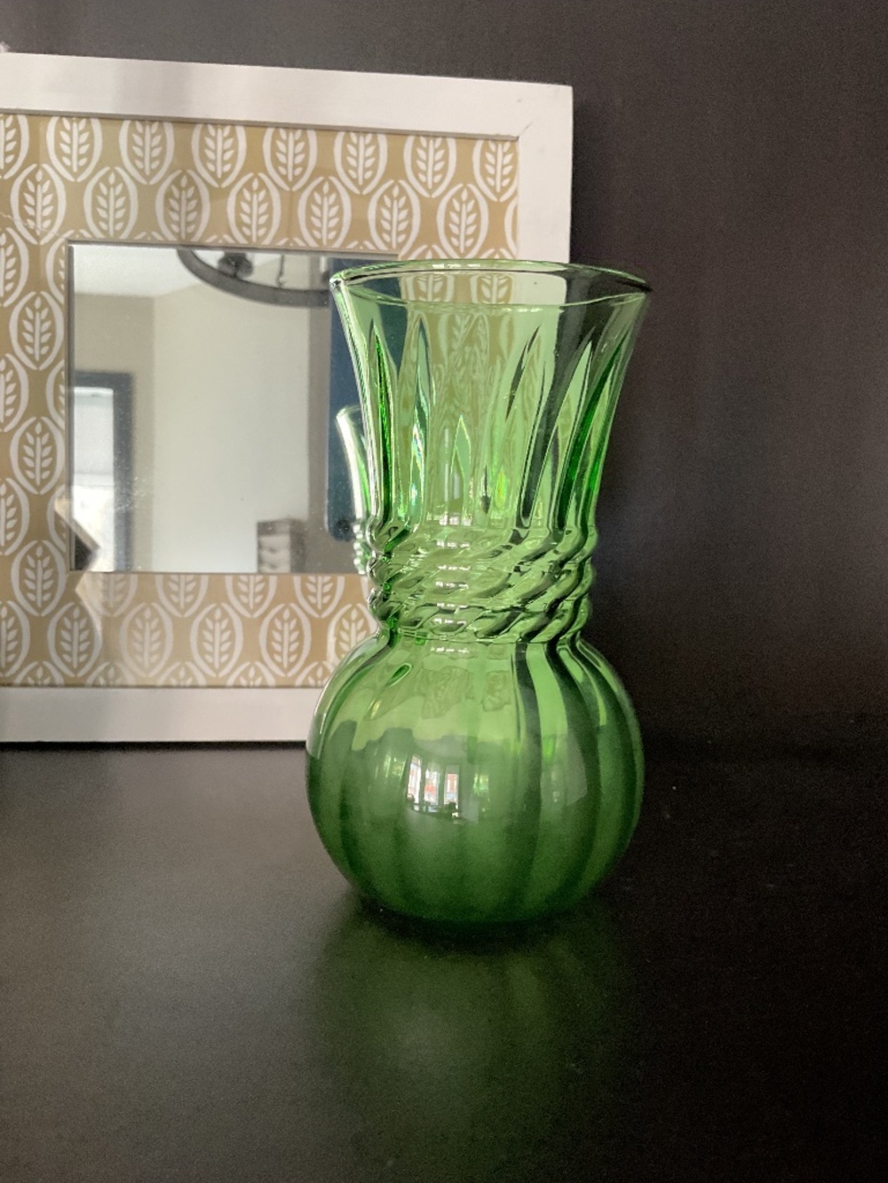 Green vase